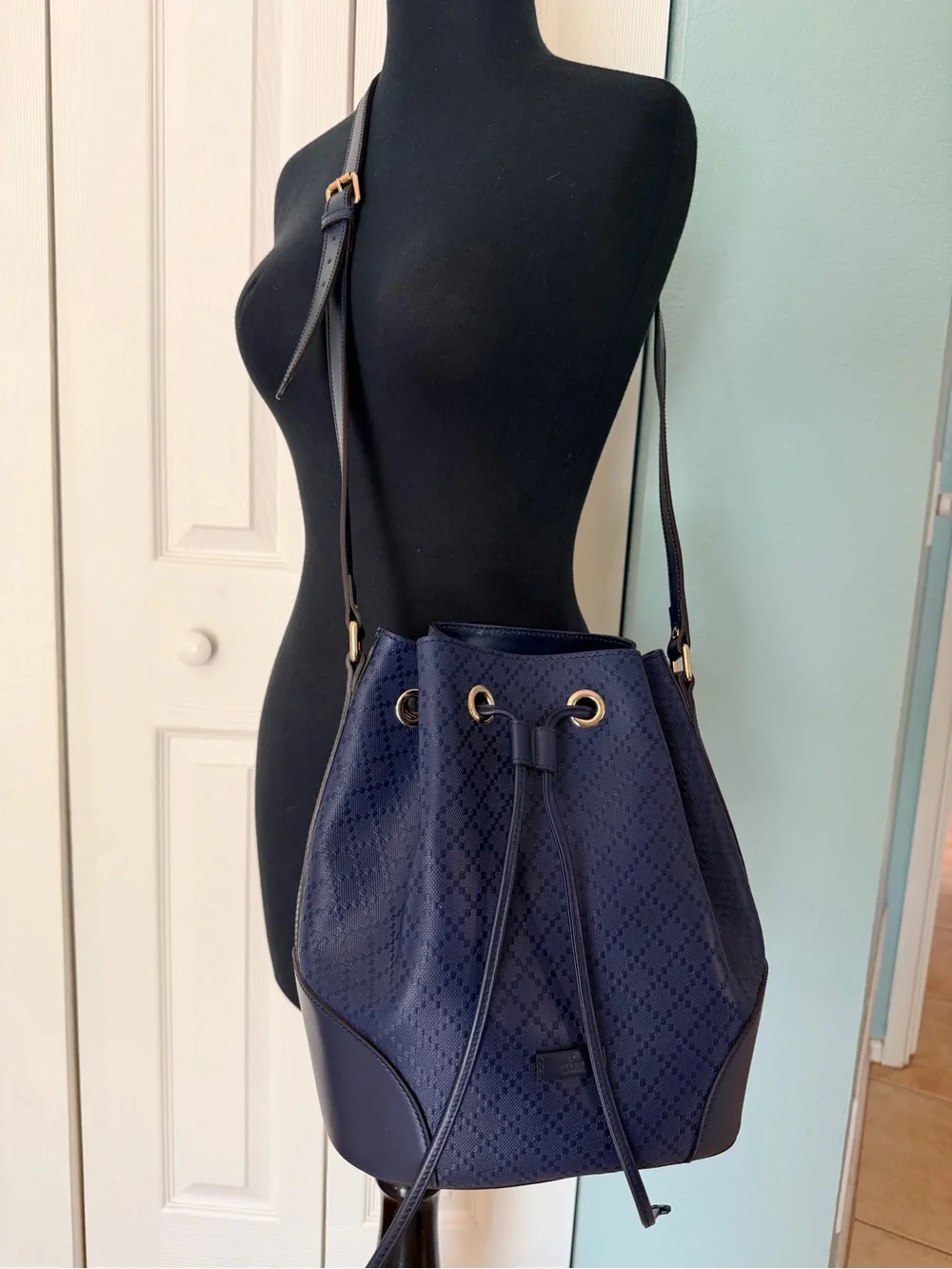 Gucci Bright Diamanté Bucket Bag Crossbody